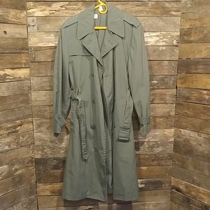 Vintage OD Army Raincoat